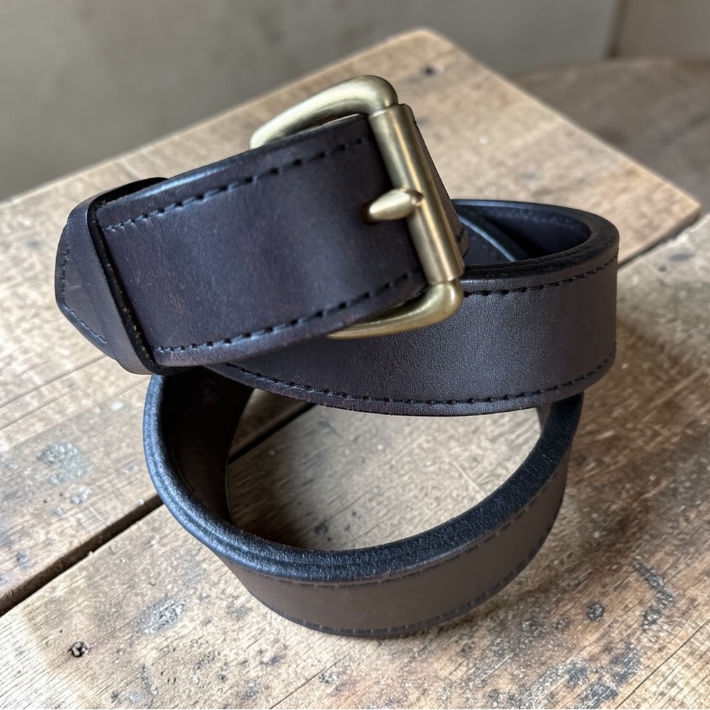 FILSON 1.5" Bridle Leather Brown Belt Size 40